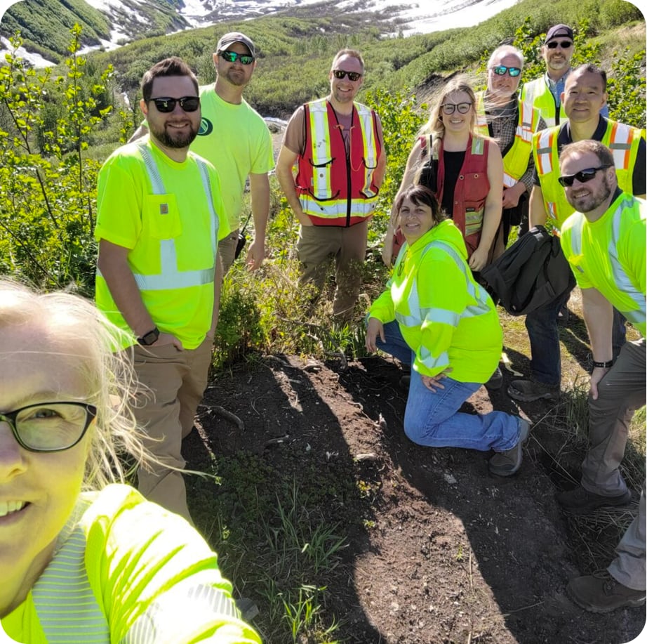 Group shot of Palmer employees
