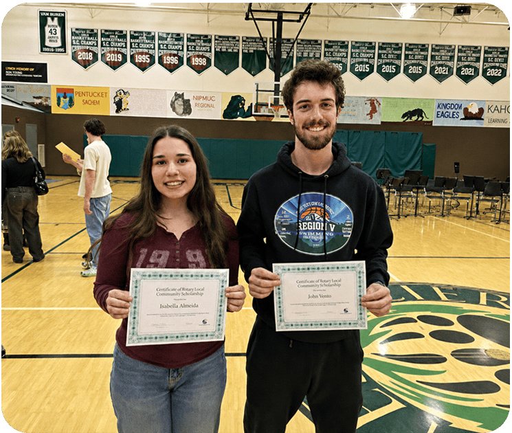 2 recipients of the Palmer Scholarship